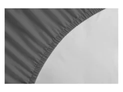 Lençol ajustável 100% algodão 160x200x25 cm - Cinza escuro, Certificado OEKO-TEX