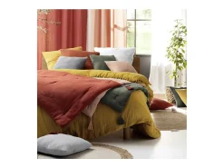 Lençol Ajustável Dupla Gaze de Algodão Angelia 160x200 Areia - Suavidade Natural e Conforto Ótimo
