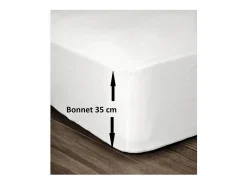Lençol de Baixo 100% Algodão 160x200cm - Branco