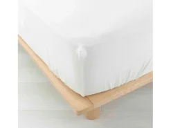 Lençol de Cama de Algodão Dupla Gaze Angelia Branco 140x190 - Suavidade e Elegância