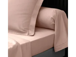 Lençol de Cama em Percal 160x200cm Nude - Macio e Confortável, Certificado Oeko-Tex, 100% Algodão