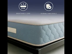 Leo | Colchão Ortopédico King 180x200 cm Waterfoam & Memory Foam | Altura 22 cm | Dispositivo Médico Classe 1 | Hipoalergênico | Produzido na Itália