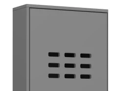 Linus | Roupeiro com 1 Porta em MDF Cinzento