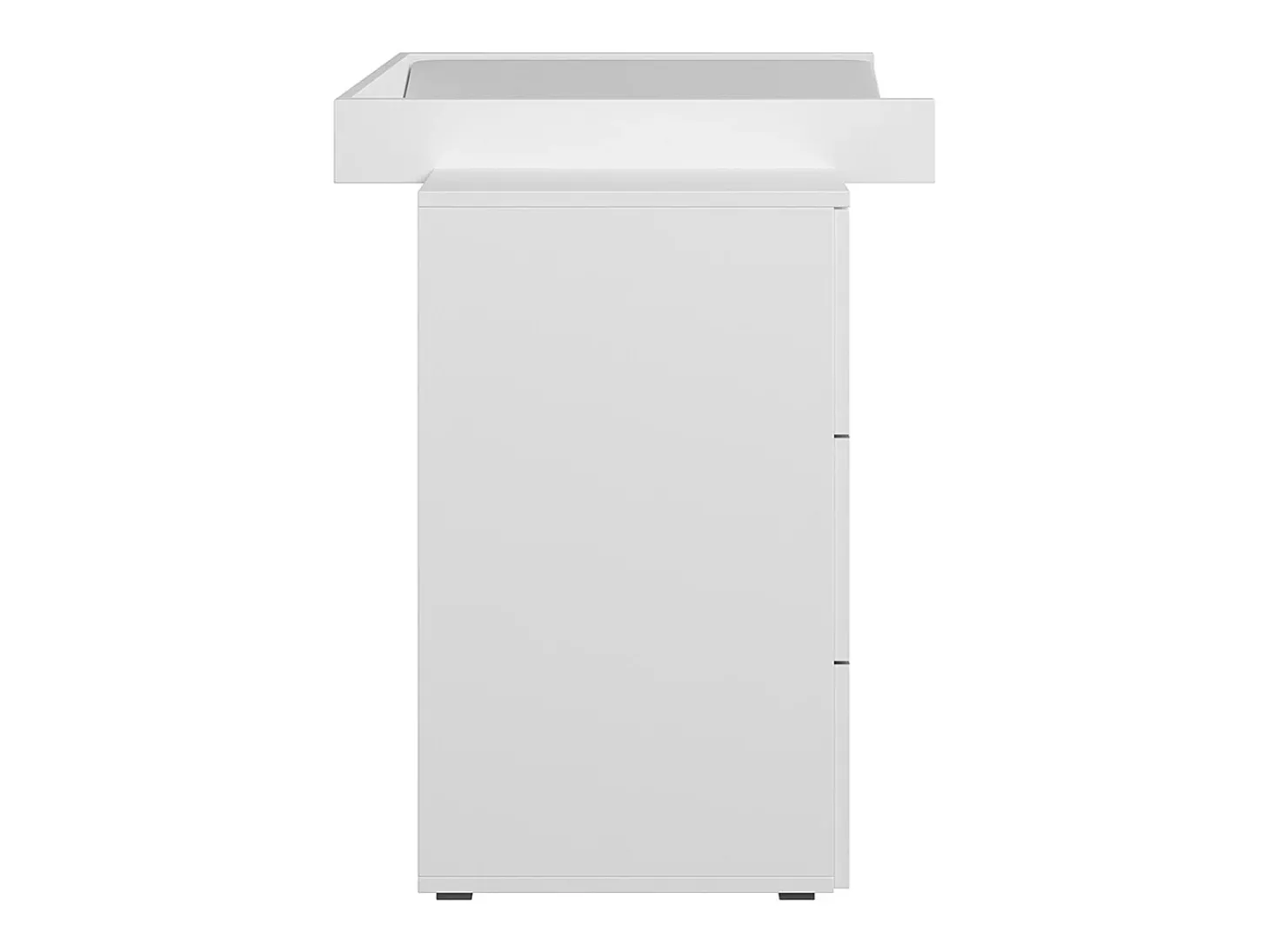Lio Cómoda branca com mesa muda-fraldas