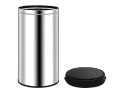 Lixeira automática com sensor em aço inoxidável de 60 litros cor prata 02_0006113