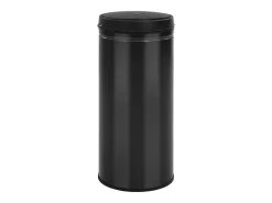 Lixeira automática com sensor de 80 litros aço carbono preto 02_0006034