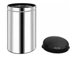Lixeira automática com sensor em aço inoxidável de 40 litros 02_0006078