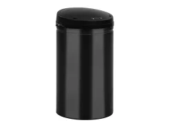 Lixeira automática com sensor de 40 litros aço carbono preto 02_0006033