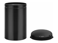 Lixeira automática com sensor de 40 litros aço carbono preto 02_0006033