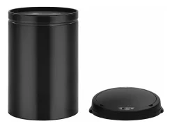Lixeira automática com sensor de movimento de 30 litros em aço carbono preto 02_0006075