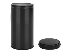 Lixeira com sensor automático de 70 litros aço carbono preto 02_0043843