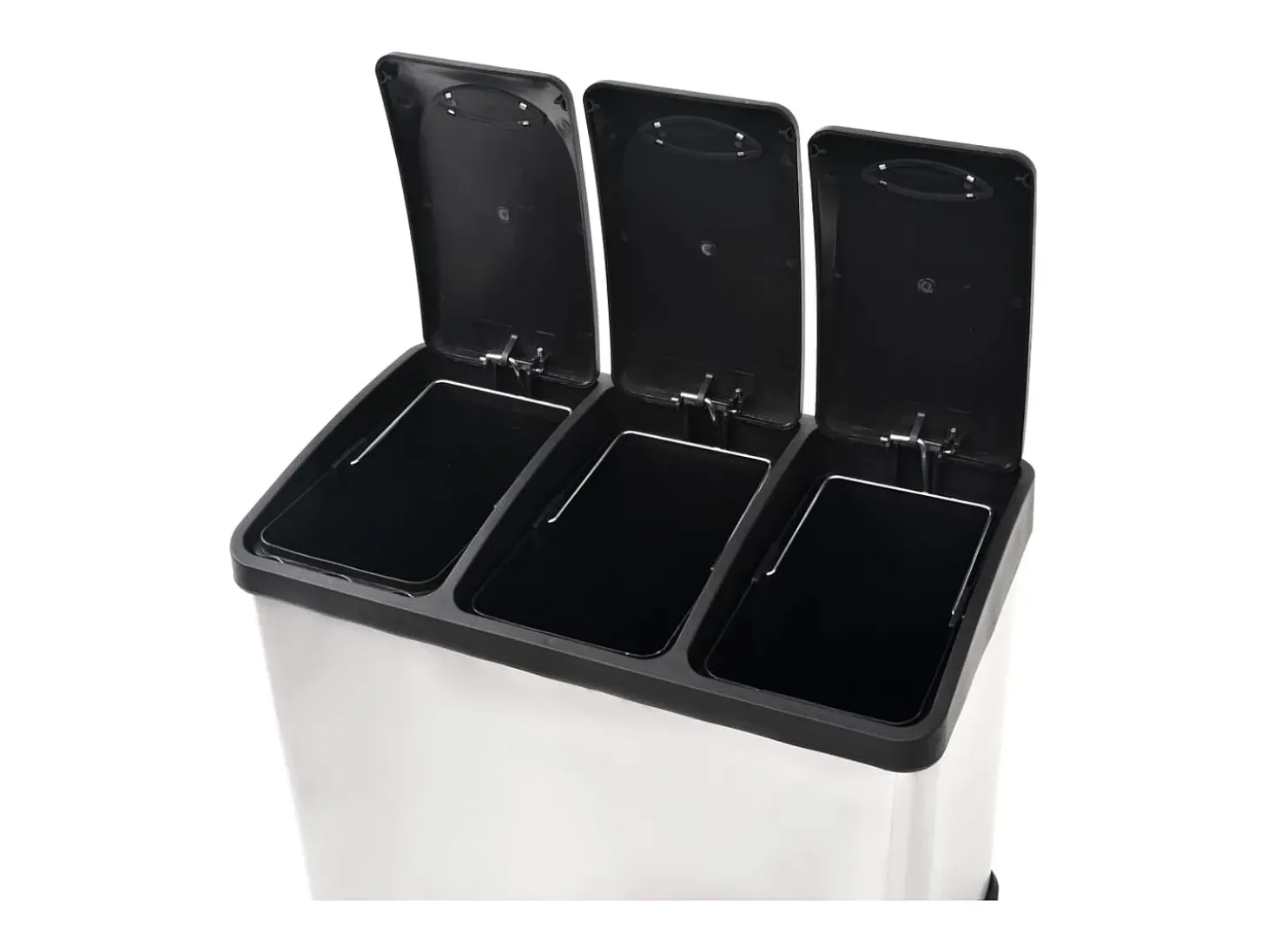 Lixeira de aço inoxidável 46 x 26,5 x 39,5 cm 24 litros 02_0006060