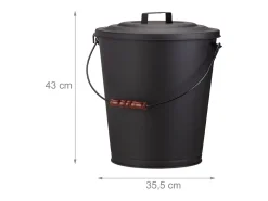 Lixeira de cozinha com tampa de aço 13_0002311
