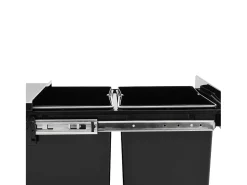Lixeira de cozinha removível com mecanismo de fechamento suave 36 litros preta 02_0006031