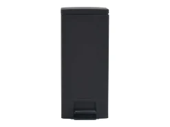 Lixeira de pedal anti-impressão digital de aço inoxidável de 30 litros preta 02_0006099
