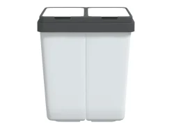 Lixeira dupla 2 x 25 litros branca 02_0043840