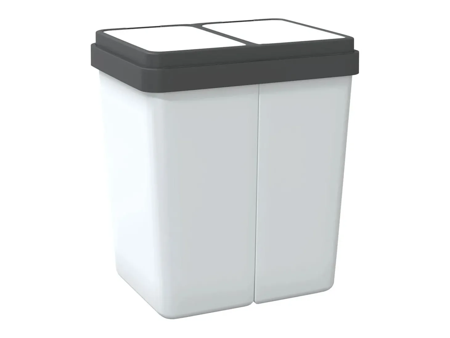 Lixeira dupla 2 x 25 litros branca 02_0043840