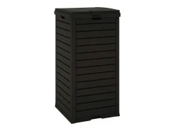 Lixeira externa 41 x 41 x 86 cm em polipropileno preto 02_0006069