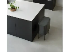 Lixeira Touch Bin com Suporte 36L Preto Fosco Brabantia Código R