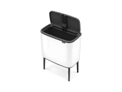 Lixeira Touch Bin com Suporte 36L Branca Brabantia Código R