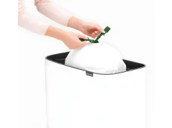 Lixeira Touch Bin com Suporte 36L Branca Brabantia Código R