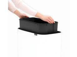 Lixeira Touch Bin com Suporte 36L Branca Brabantia Código R