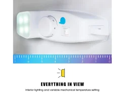 22L+38L Refrigerador com pés LED, ajustáveis, 172 kWh/ano, -27 ° C a 13 ° C, 7 nível de temperatura, energia E, 42x45.5x86.8cm