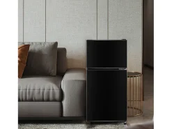 22L+38L Refrigerador com pés LED, ajustáveis, 172 kWh/ano, -27 ° C a 13 ° C, 7 nível de temperatura, energia E, 42x45.5x86.8cm
