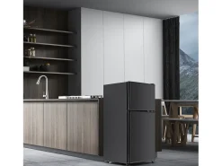 22L+38L Refrigerador com pés LED, ajustáveis, 172 kWh/ano, -27 ° C a 13 ° C, 7 nível de temperatura, energia E, 42x45.5x86.8cm