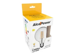 Lâmpada de filamento LED globo transparente 10W G125 1400lumen 4000K