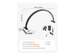 Lâmpada de Mesa, SucceBuy, Lâmpada de Mesa 30 W em Forma de Meia-lua com Suporte para Telemóvel - Brilho Ajustável