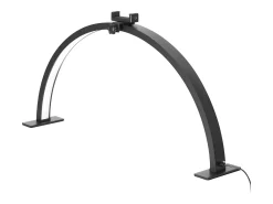 Lâmpada de Mesa, SucceBuy, Lâmpada de Mesa 30 W em Forma de Meia-lua com Suporte para Telemóvel - Brilho Ajustável