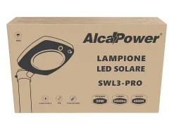 Lâmpada de rua LED solar 3000lm crepúsculo+pir+controle remoto