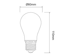 Lâmpada LED clássica 9W E27 3000K