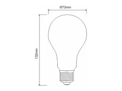 Lâmpada LED clássica 15W E27 3000k