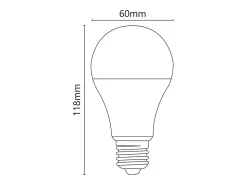 Lâmpada LED clássica 10W 1000lm 4000K E27