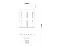 Lâmpada led de alta potência 30W E27 3550lumen 5000k