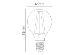 Lâmpada LED Mini Esfera Regulável 6W 4000K E14