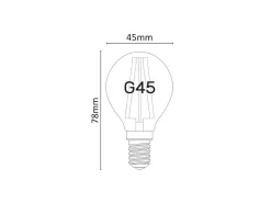 Lâmpada LED Mini Esfera Regulável 6W 2700K E14