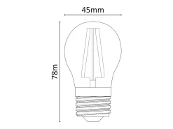 Lâmpada LED Mini Esfera Regulável 5W 2700K E27