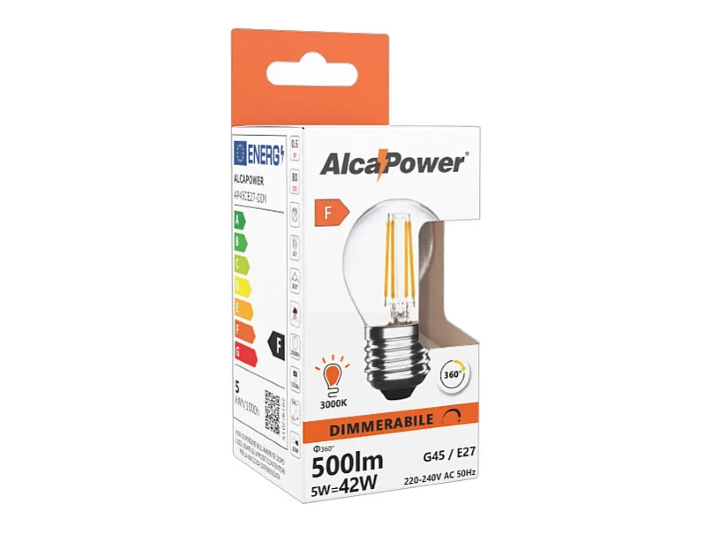 Lâmpada LED Mini Esfera Regulável 5W 2700K E27