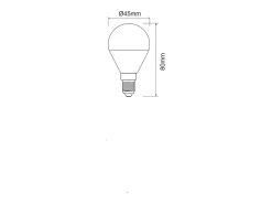 Lâmpada LED pequena 5W E14 3000K