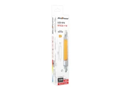 Lâmpada LED R7s 118mm 8W 1000lm em vidro ø16mm 3000k