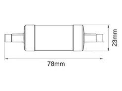 Lâmpada LED R7s 78mm 5W ø23mm 574lúmen 3000k