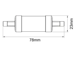 Lâmpada LED R7s 78mm 5W ø23mm 574lúmen 4000k