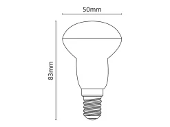 Lâmpada LED semi-lâmpada branca 6W E14 3000K