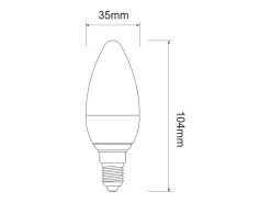 Lâmpada LED verde-oliva fosca E14 5,5W