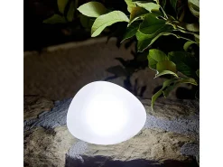 Lâmpada solar de seixos D16CM SOLENZARA