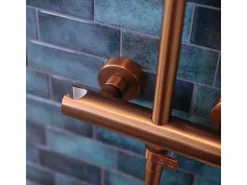 Lollipop II Coluna de duche mecânica em cobre escovado 250 Essebagno