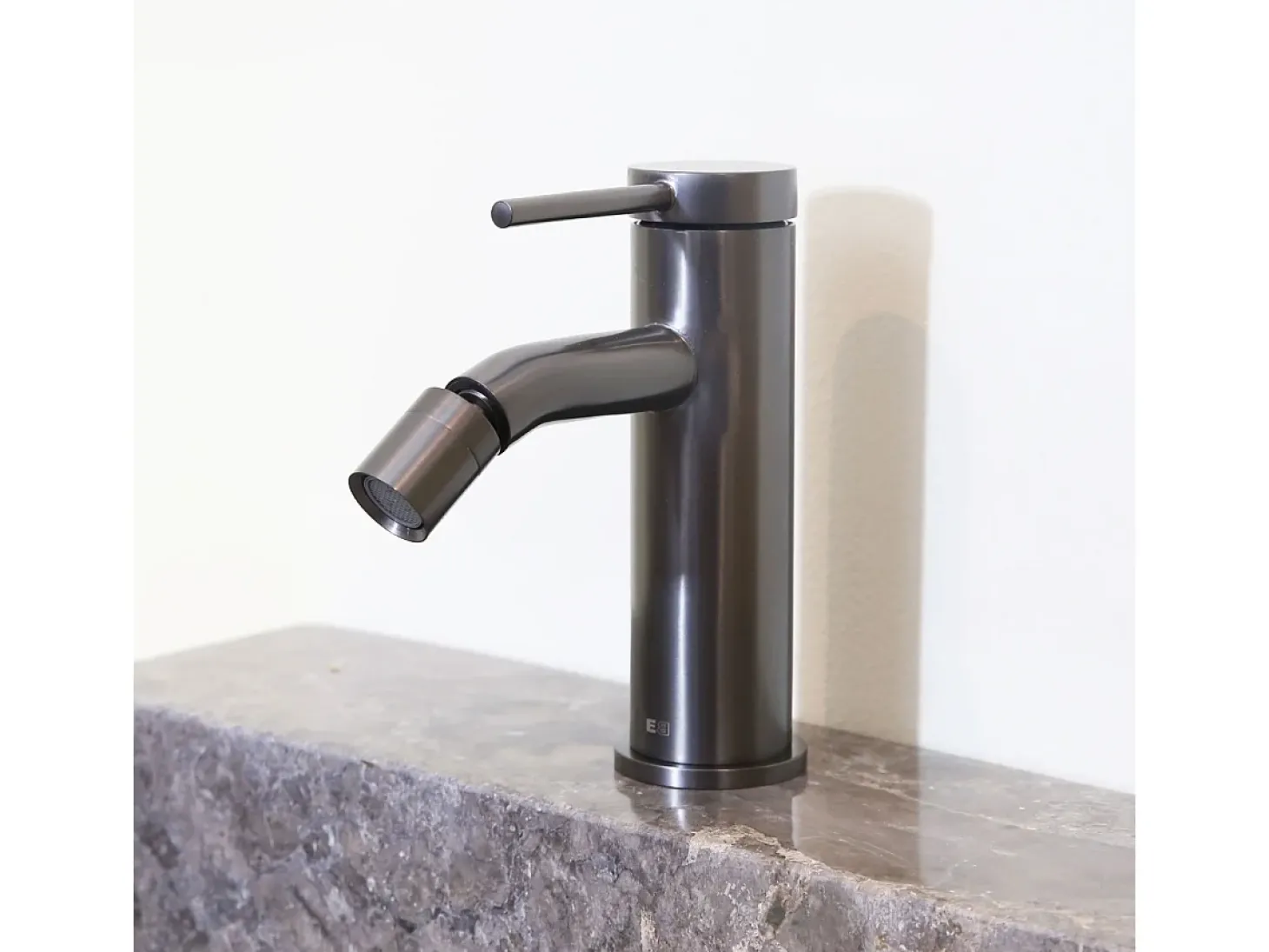 Lollipop Misturadora de bidé cinza gunmetal Essebagno